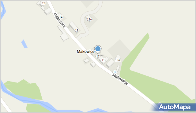 Makowice, Makowice, 12, mapa Makowice