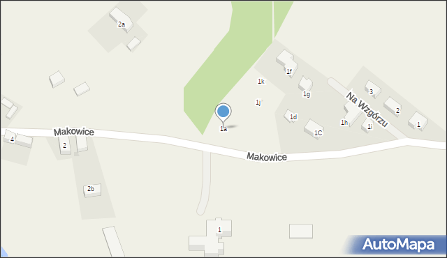 Makowice, Makowice, 1a, mapa Makowice