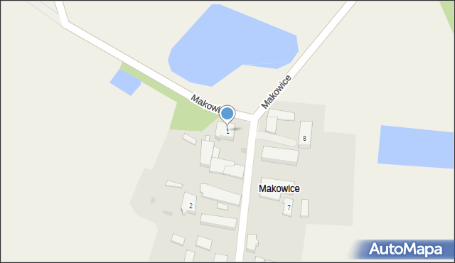 Makowice, Makowice, 1, mapa Makowice