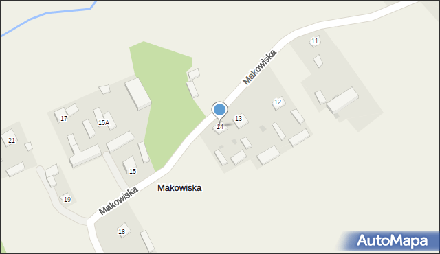 Makowiska, Makowiska, 14, mapa Makowiska