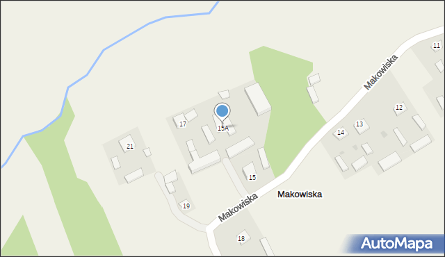 Makowiska, Makowiska, 15A, mapa Makowiska