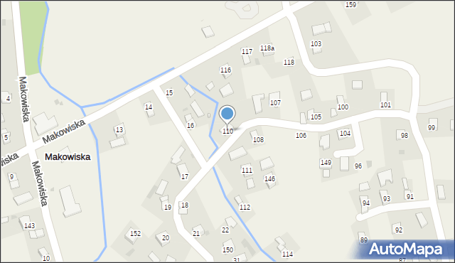 Makowiska, Makowiska, 110, mapa Makowiska