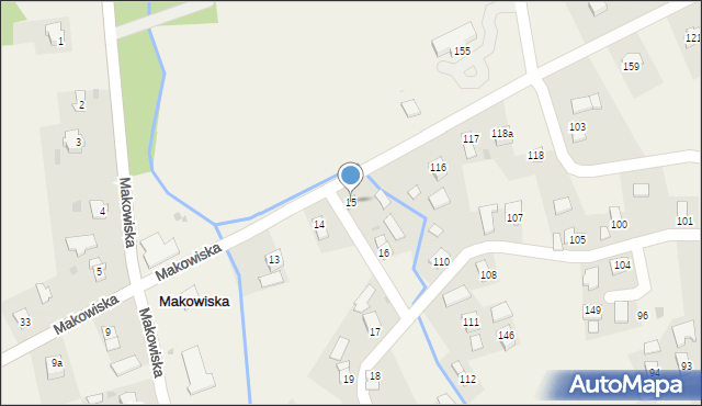 Makowiska, Makowiska, 15, mapa Makowiska