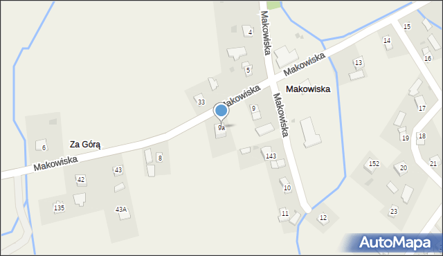 Makowiska, Makowiska, 9a, mapa Makowiska