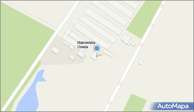 Makowiska, Makowiska, 12, mapa Makowiska