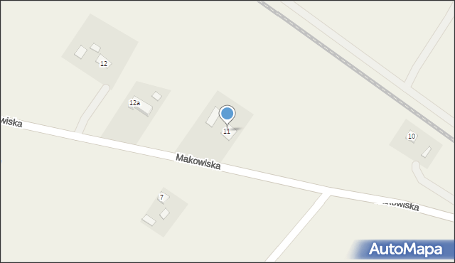 Makowiska, Makowiska, 11, mapa Makowiska