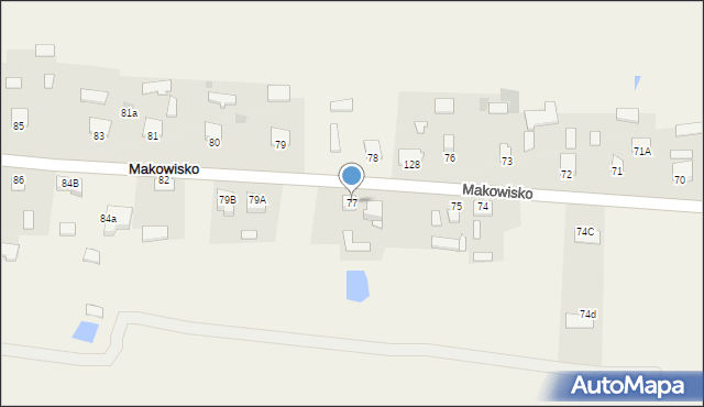 Makowisko, Makowisko, 77, mapa Makowisko