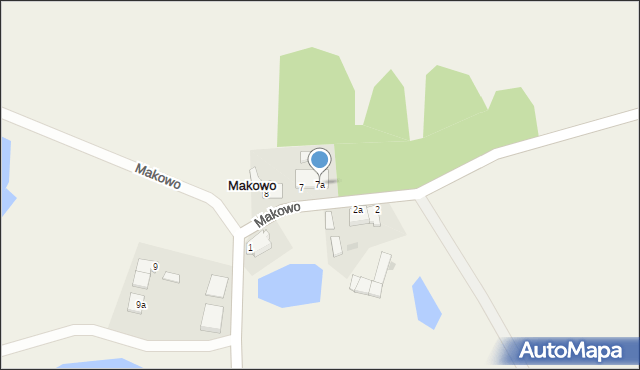 Makowo, Makowo, 7a, mapa Makowo