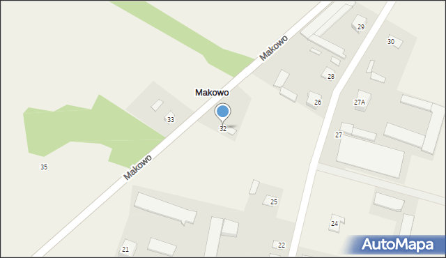 Makowo, Makowo, 32, mapa Makowo