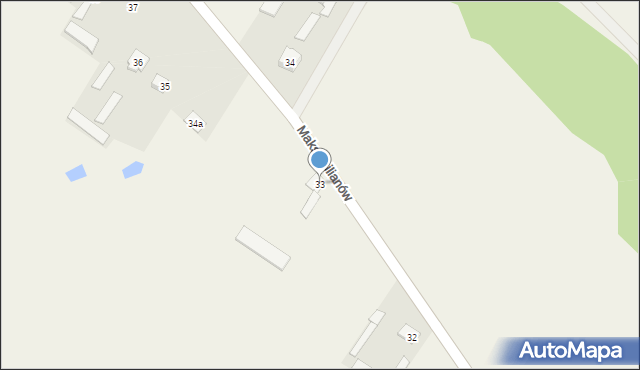 Maksymilianów, Maksymilianów, 33, mapa Maksymilianów