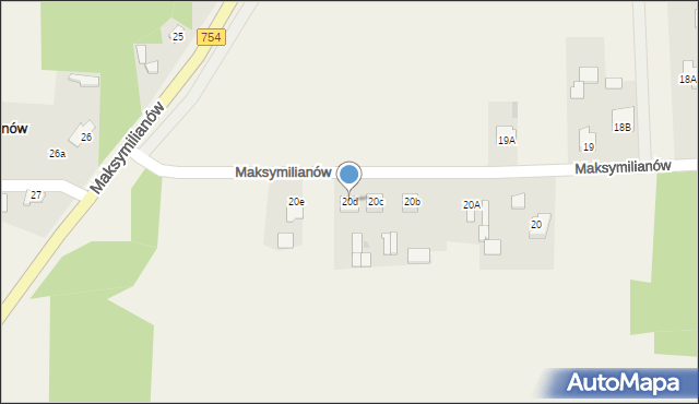 Maksymilianów, Maksymilianów, 20d, mapa Maksymilianów