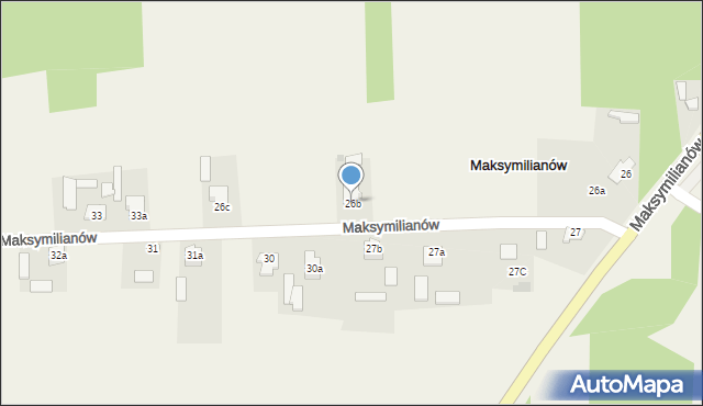 Maksymilianów, Maksymilianów, 26b, mapa Maksymilianów