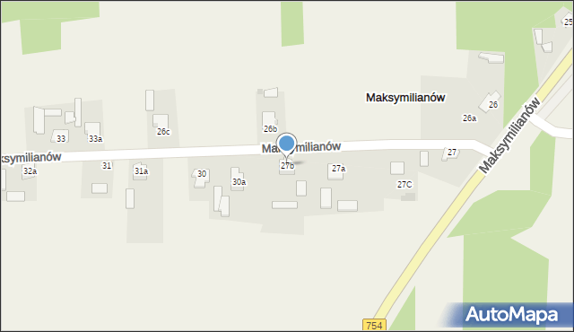 Maksymilianów, Maksymilianów, 27b, mapa Maksymilianów