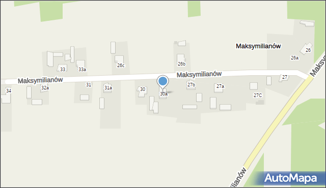 Maksymilianów, Maksymilianów, 30a, mapa Maksymilianów