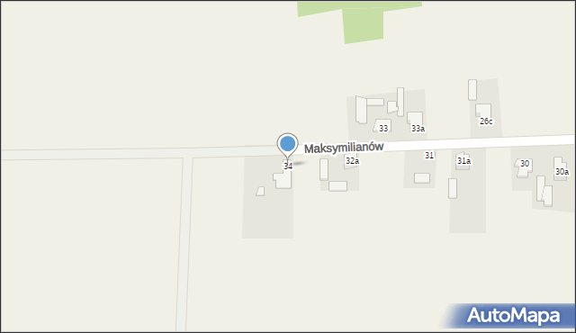 Maksymilianów, Maksymilianów, 34, mapa Maksymilianów