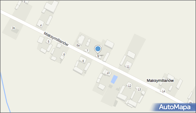 Maksymilianów, Maksymilianów, 9, mapa Maksymilianów