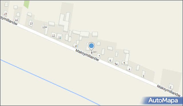 Maksymilianów, Maksymilianów, 8, mapa Maksymilianów