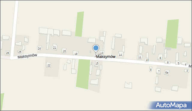 Maksymów, Maksymów, 17, mapa Maksymów