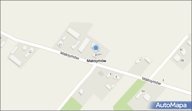 Maksymów, Maksymów, 10, mapa Maksymów