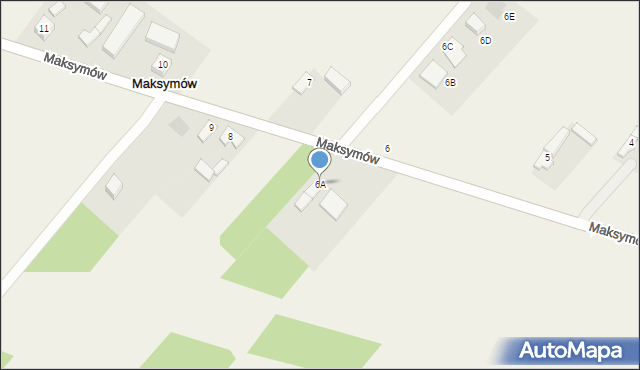 Maksymów, Maksymów, 6A, mapa Maksymów