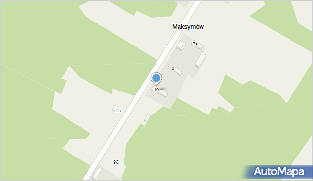 Maksymów, Maksymów, 10, mapa Maksymów