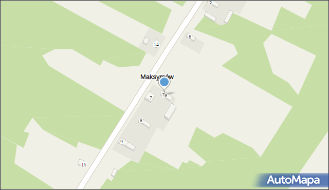 Maksymów, Maksymów, 7a, mapa Maksymów