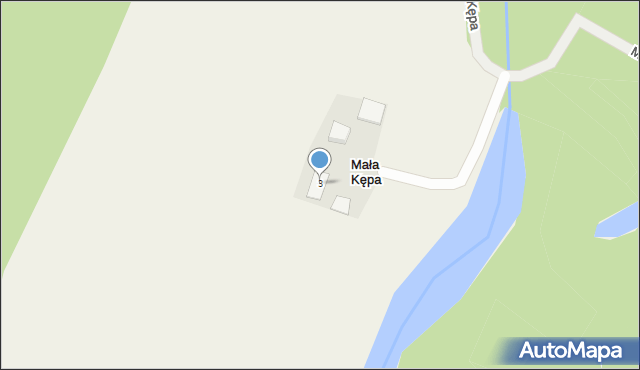 Mała Kępa, Mała Kępa, 3, mapa Mała Kępa