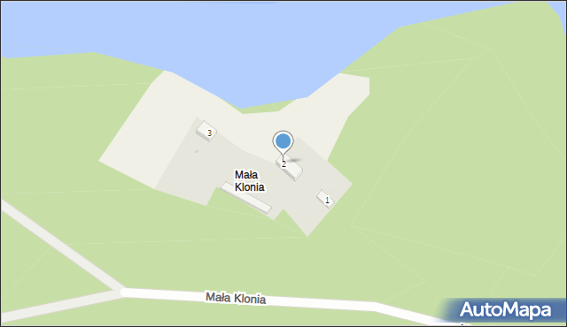 Mała Klonia, Mała Klonia, 2, mapa Mała Klonia