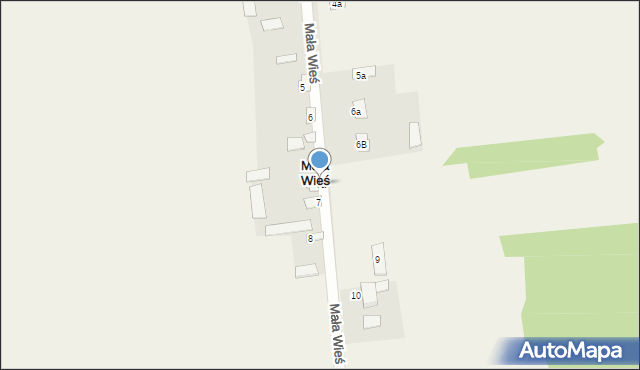 Mała Wieś, Mała Wieś, 7a, mapa Mała Wieś
