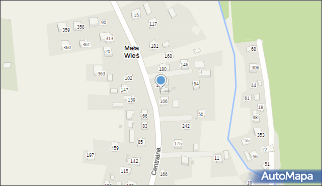 Mała Wieś, Mała Wieś, 105A, mapa Mała Wieś