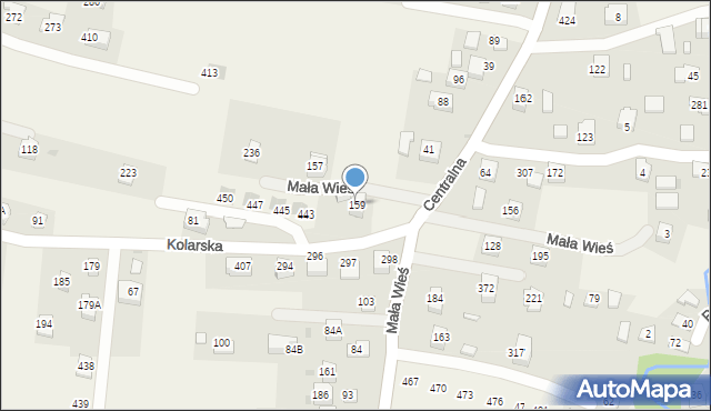 Mała Wieś, Mała Wieś, 159, mapa Mała Wieś