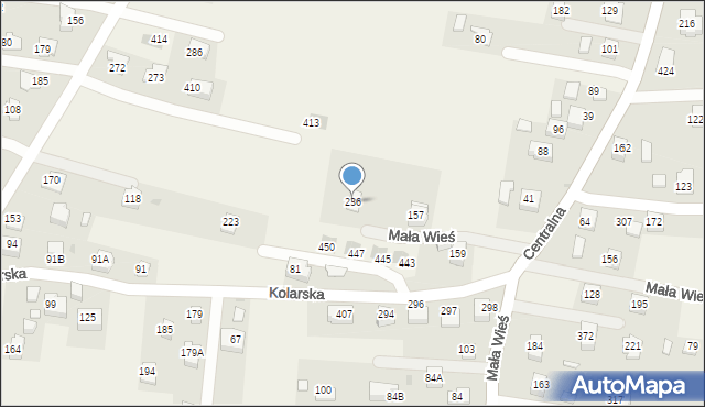 Mała Wieś, Mała Wieś, 236, mapa Mała Wieś