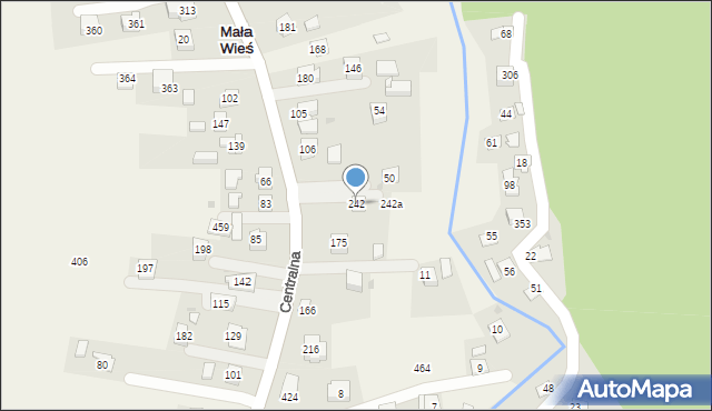 Mała Wieś, Mała Wieś, 242, mapa Mała Wieś
