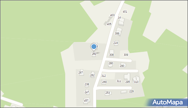 Mała Wieś, Mała Wieś, 261, mapa Mała Wieś