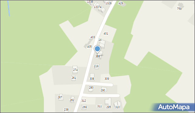 Mała Wieś, Mała Wieś, 399, mapa Mała Wieś