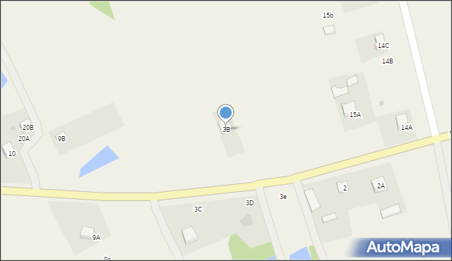 Mała Wieś przy Drodze, Mała Wieś przy Drodze, 3B, mapa Mała Wieś przy Drodze