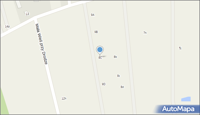 Mała Wieś przy Drodze, Mała Wieś przy Drodze, 9C, mapa Mała Wieś przy Drodze