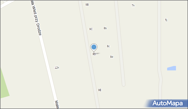 Mała Wieś przy Drodze, Mała Wieś przy Drodze, 9D, mapa Mała Wieś przy Drodze
