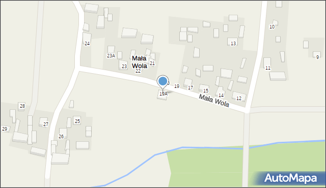 Mała Wola, Mała Wola, 19A, mapa Mała Wola