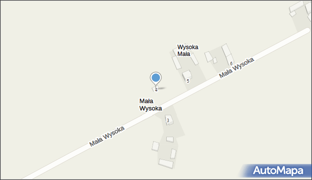 Mała Wysoka, Mała Wysoka, 4, mapa Mała Wysoka