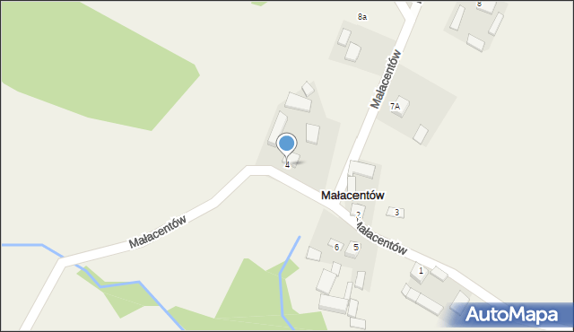 Małacentów, Małacentów, 7, mapa Małacentów