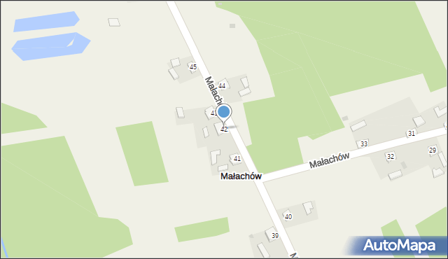 Małachów, Małachów, 42, mapa Małachów