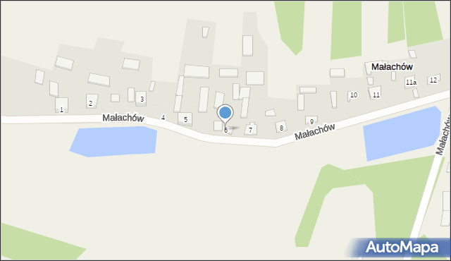 Małachów, Małachów, 6, mapa Małachów