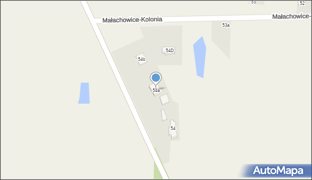 Małachowice-Kolonia, Małachowice-Kolonia, 54a, mapa Małachowice-Kolonia
