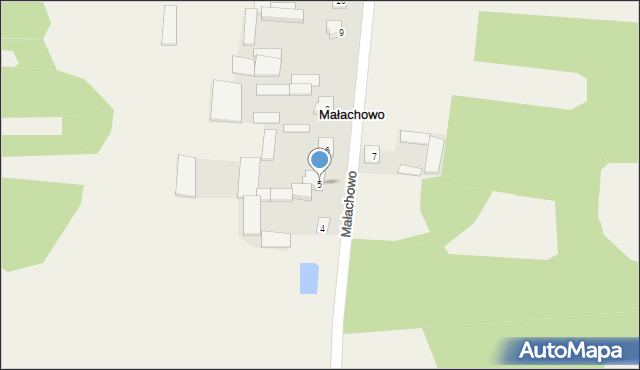 Małachowo, Małachowo, 5, mapa Małachowo