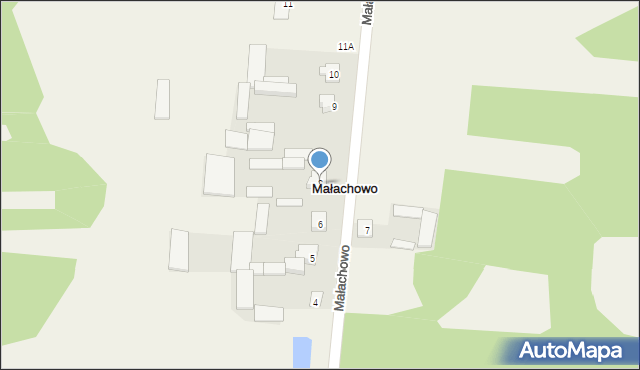 Małachowo, Małachowo, 8, mapa Małachowo