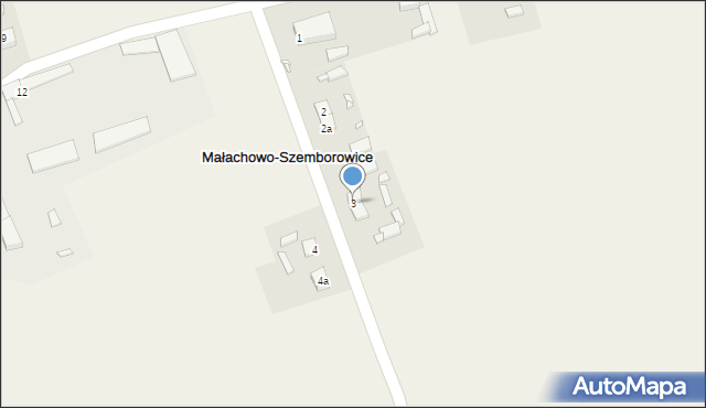 Małachowo-Szemborowice, Małachowo-Szemborowice, 3, mapa Małachowo-Szemborowice