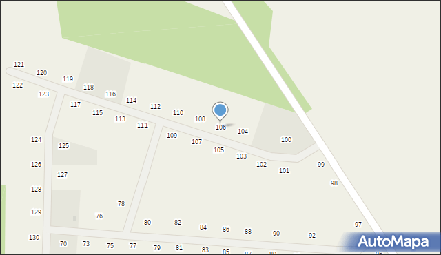 Malanów, Malanów, 106, mapa Malanów