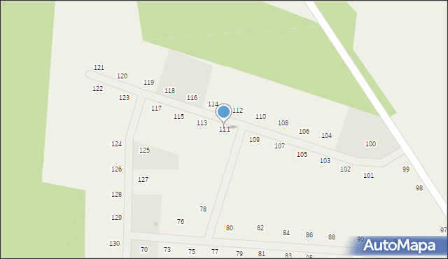 Malanów, Malanów, 111, mapa Malanów