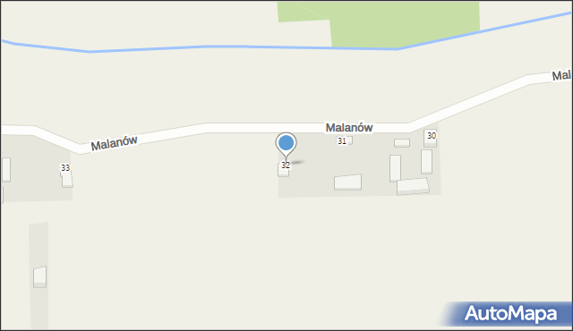 Malanów, Malanów, 32, mapa Malanów